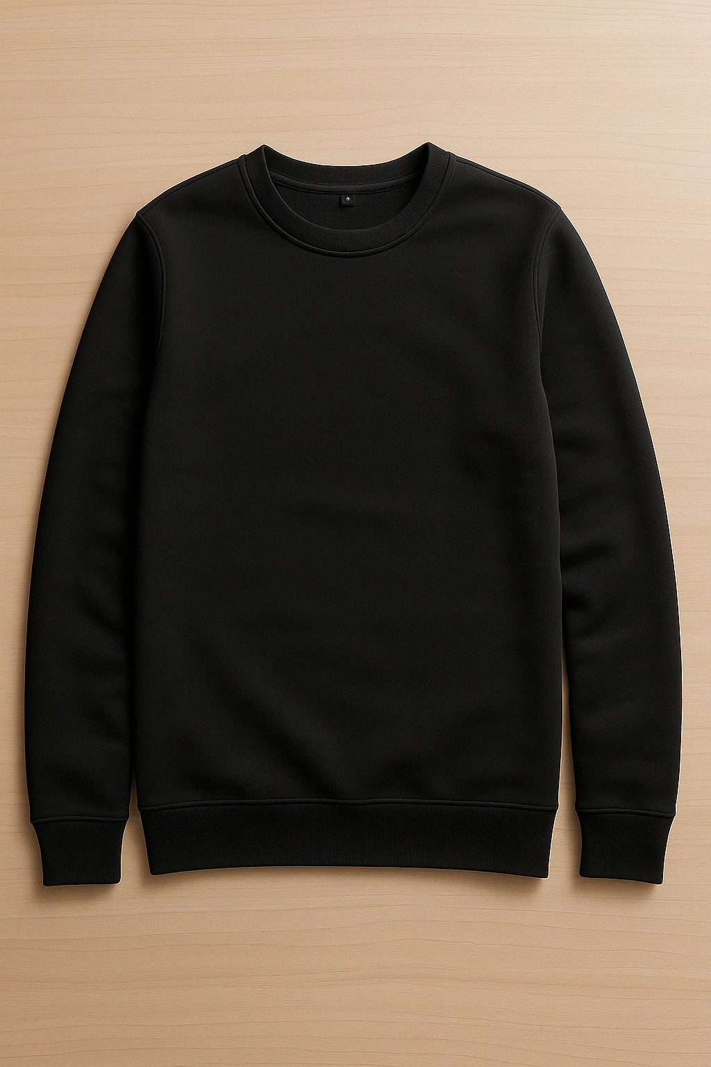 Pull Col Rond - Noir