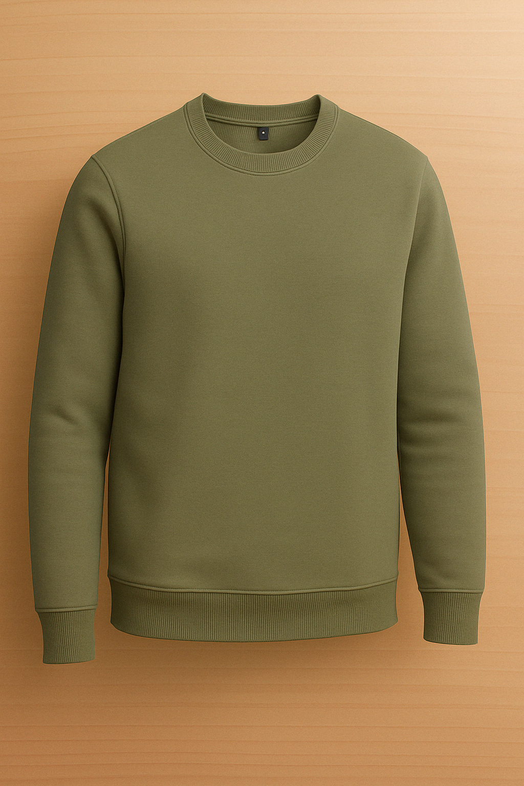 Pull Col Rond - Kaki