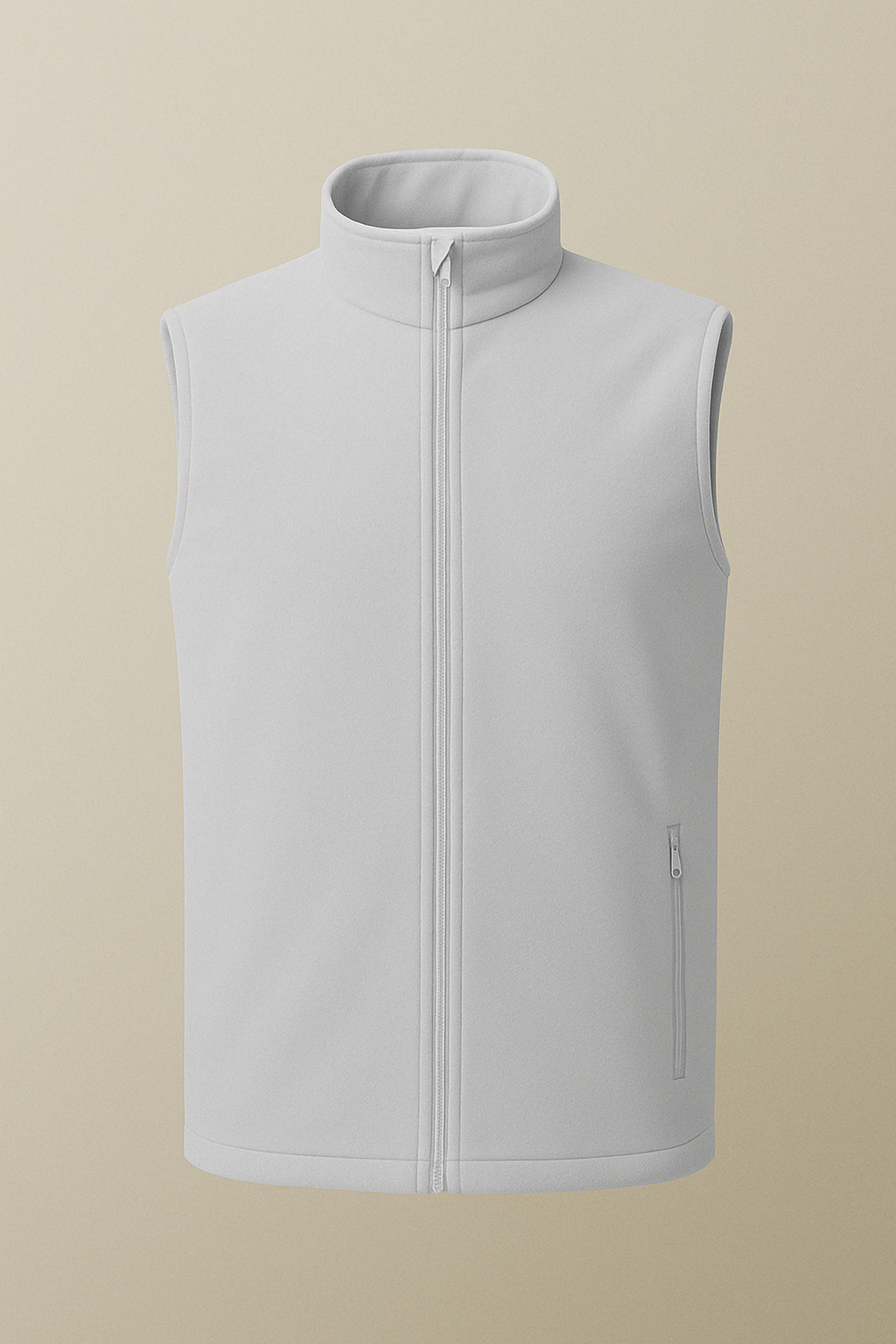 Veste Polaire Sans Manches - Blanche