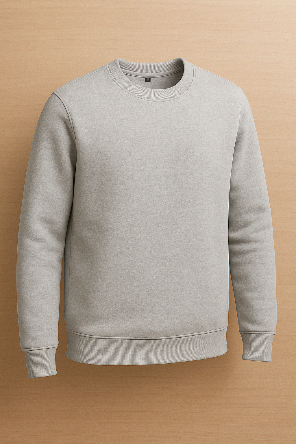 Pull Col Rond - Gris