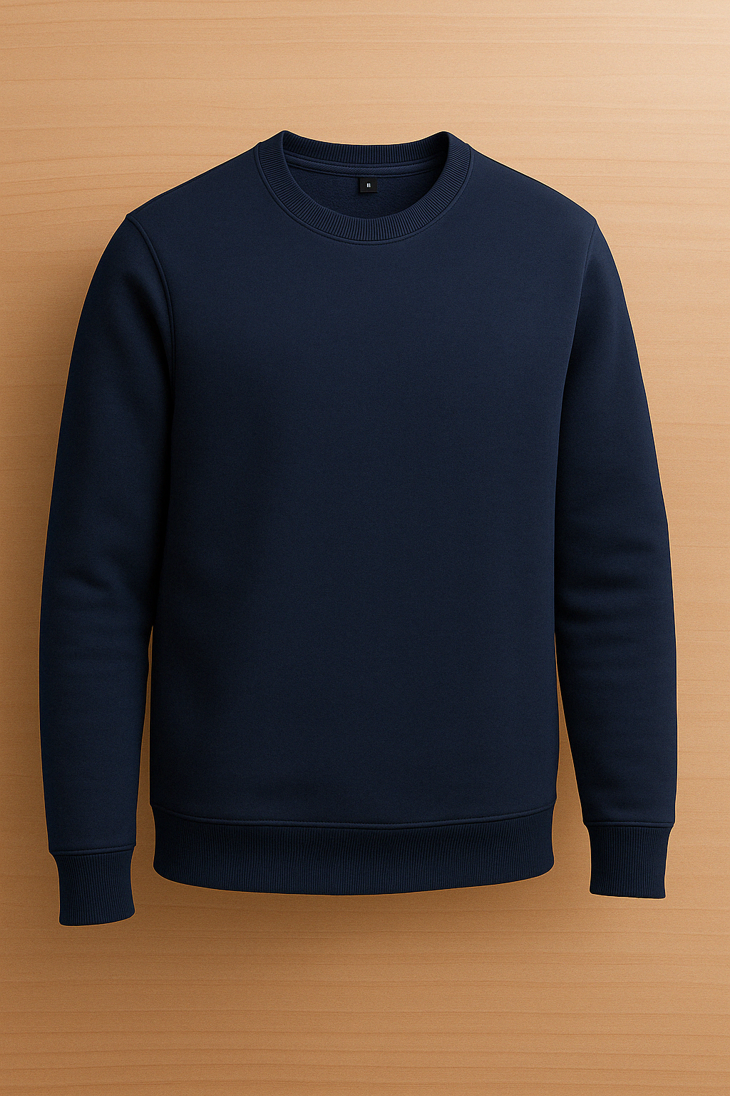 Pull Col Rond - Bleu