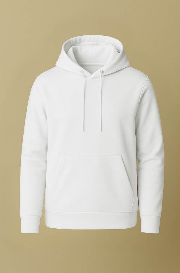 Pull à Capuche - Blanc